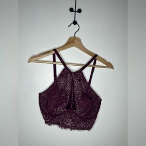 Victoria's Secret Lace Bralette in Rich Burgundy